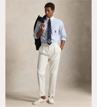 Polo Ralph Lauren Camicia Wimbledon Striped Oxford blu