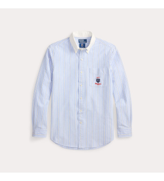 Polo Ralph Lauren Camicia Wimbledon Striped Oxford blu