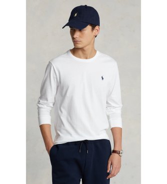Polo Ralph Lauren Camiseta de malha jersey Custom Slim Fit branco