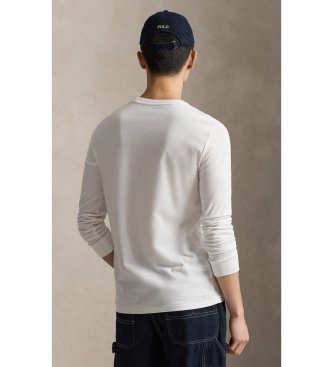 Polo Ralph Lauren Camiseta de malha jersey Custom Slim Fit branco