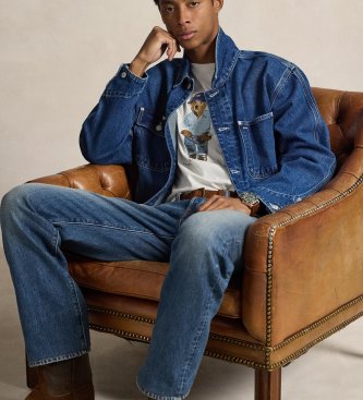 Polo Ralph Lauren Classic Fit T-Shirt mit weißem Polobär