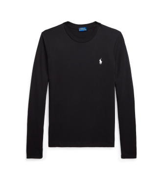Polo Ralph Lauren Classic Fit gebreid T-shirt van zwart katoen
