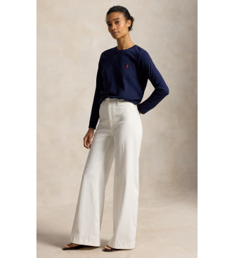 Polo Ralph Lauren Classic Fit T-shirt van marineblauw katoen jersey