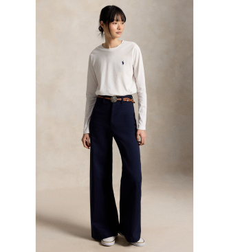 Polo Ralph Lauren T-shirt van gebreid katoen Classic Fit wit