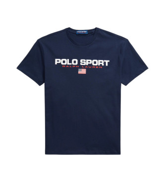 Polo Ralph Lauren Classic Fit Polo Sport T-shirt in navy knit