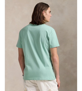 Polo Ralph Lauren Classic Fit Polo Sport turquoise knitted T-shirt