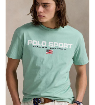 Polo Ralph Lauren Classic Fit Polo Sport turkis strikket T-shirt