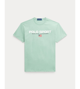 Polo Ralph Lauren Classic Fit Polo Sport turquoise knitted T-shirt