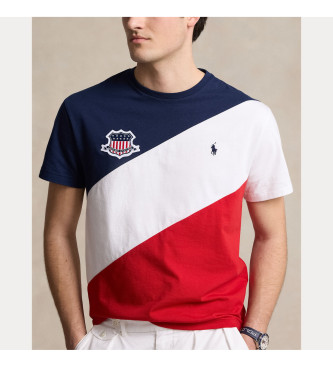 Polo Ralph Lauren Classic Fit USA T-shirt blauw, wit, rood