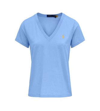 Polo Ralph Lauren T-shirt azul com decote em V