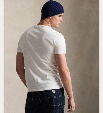 Polo Ralph Lauren Bear Custom Slim Fit Polohemd wei