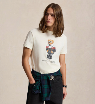 Polo Ralph Lauren Camisa Classic Fit com Polo Bear bege