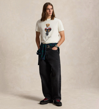 Polo Ralph Lauren Camisa Classic Fit com Polo Bear bege