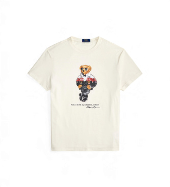 Polo Ralph Lauren Camisa Classic Fit com Polo Bear bege
