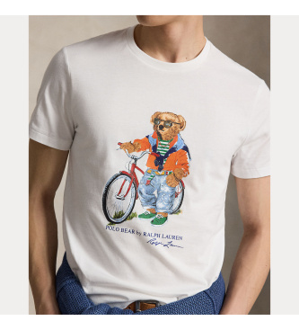 Polo Ralph Lauren Majica Slim Fit po meri z belim medvedom Polo