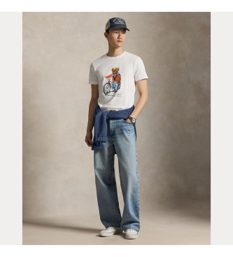 Polo Ralph Lauren Majica Slim Fit po meri z belim medvedom Polo