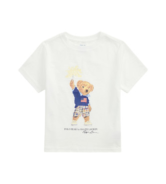 Polo Ralph Lauren T-shirt en coton avec Ours Polo blanc