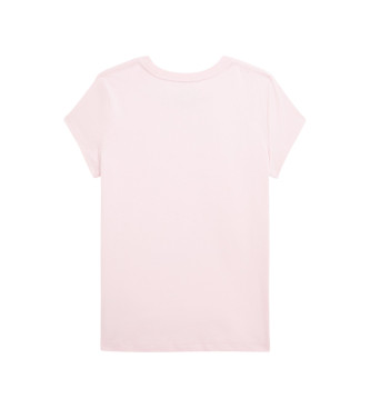 Polo Ralph Lauren Cotton T-shirt with pink Polo Bear