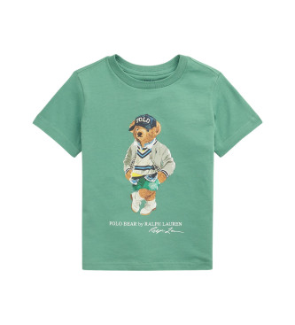Polo Ralph Lauren T-shirt en coton avec Ours Polo vert