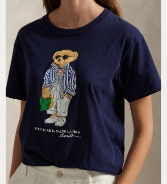 Polo Ralph Lauren Bombažna majica z motivom morskega medveda