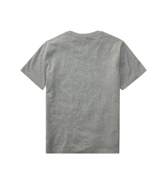Polo Ralph Lauren Camiseta de algodón con cuello redondo gris