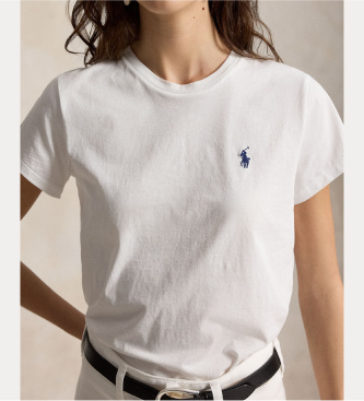 Polo Ralph Lauren T-shirt branca com gola redonda