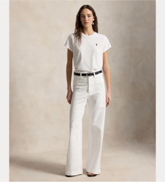 Polo Ralph Lauren T-shirt branca com gola redonda