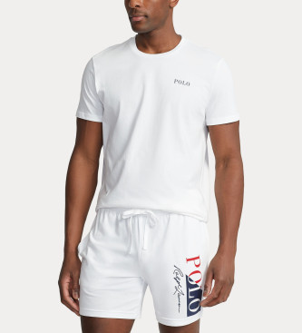 Polo Ralph Lauren Camisa de noite em malha de algodo branco