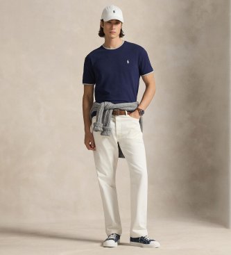 Polo Ralph Lauren Navy Classic Fit stretch piqué T-shirt