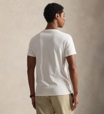 Polo Ralph Lauren T-shirt en maille avec Ours Polo blanc