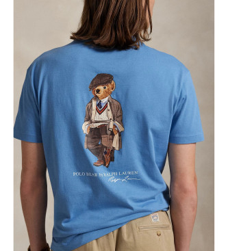 Polo Ralph Lauren Strikket T-shirt med bl Polo Bear
