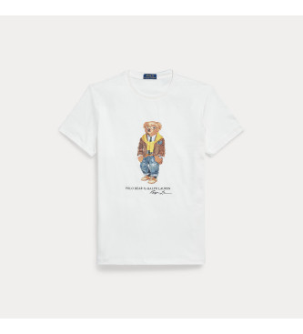 Polo Ralph Lauren T-shirt en maille avec Ours Polo blanc