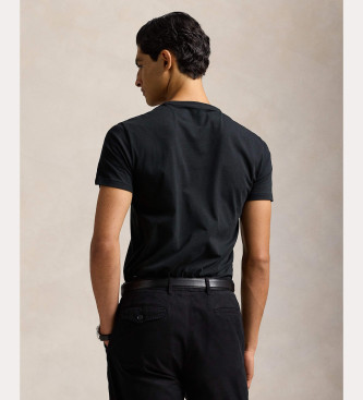 Polo Ralph Lauren T-shirt de malha personalizada em preto
