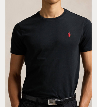 Polo Ralph Lauren T-shirt de malha personalizada em preto