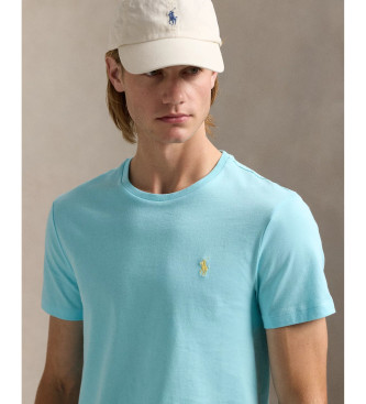 Polo Ralph Lauren Benutzerdefinierte Slim Fit stricken T-shirt blau