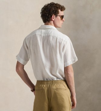 Polo Ralph Lauren Custom Slim Fit strik T-shirt cremehvid
