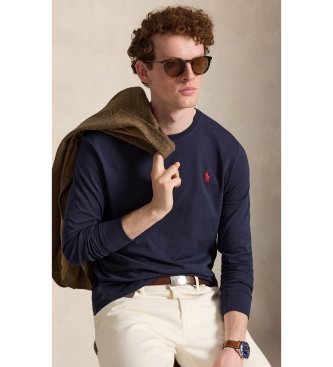 Polo Ralph Lauren Camiseta de malha jersey Custom Slim Fit marinho