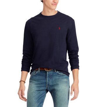 Polo Ralph Lauren Camiseta de malha jersey Custom Slim Fit marinho