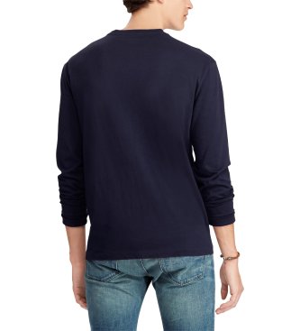 Polo Ralph Lauren Camiseta de malha jersey Custom Slim Fit marinho