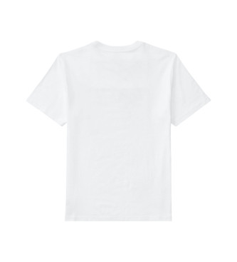 Polo Ralph Lauren T-shirt en coton tricot avec drapeau blanc
