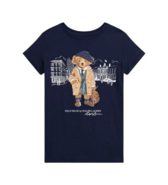 Polo Ralph Lauren T-shirt en jersey avec polo en forme d'ours marine