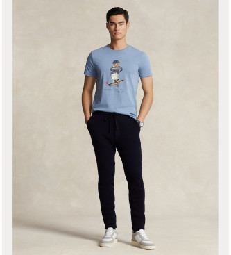 Polo Ralph Lauren Camiseta de punto jersey Custom Slim Fit azul