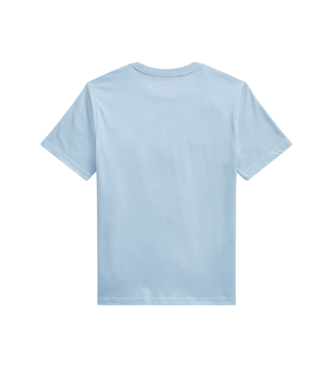 Polo Ralph Lauren T-shirt azul em malha de algodão