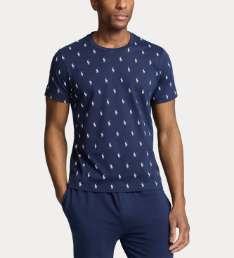 Polo Ralph Lauren Navy strikket t-shirt i bomuldsjersey