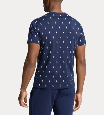 Polo Ralph Lauren Navy strikket t-shirt i bomuldsjersey