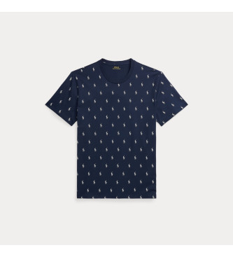 Polo Ralph Lauren T-shirt de malha de algodo azul-marinho