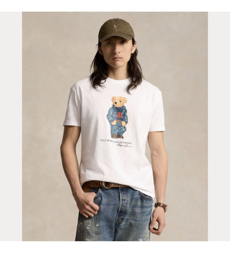 Polo Ralph Lauren Koszulka dzianinowa Polo Bear Classic Fit biała