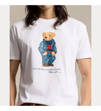 Polo Ralph Lauren Koszulka dzianinowa Polo Bear Classic Fit biała