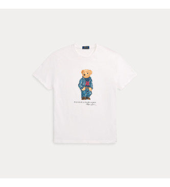 Polo Ralph Lauren Koszulka dzianinowa Polo Bear Classic Fit biała