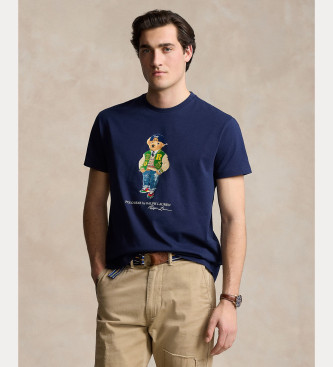 Polo Ralph Lauren Koszulka dzianinowa Polo Bear Classic Fit granatowa